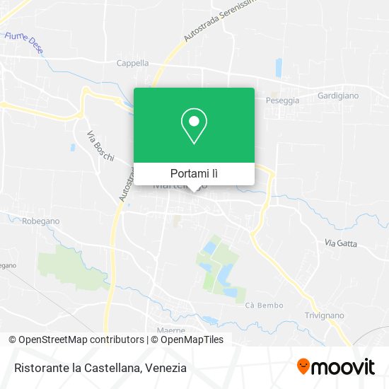 Mappa Ristorante la Castellana