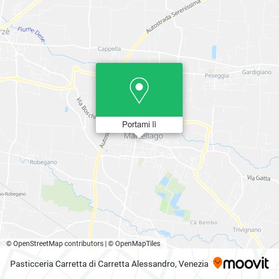 Mappa Pasticceria Carretta di Carretta Alessandro