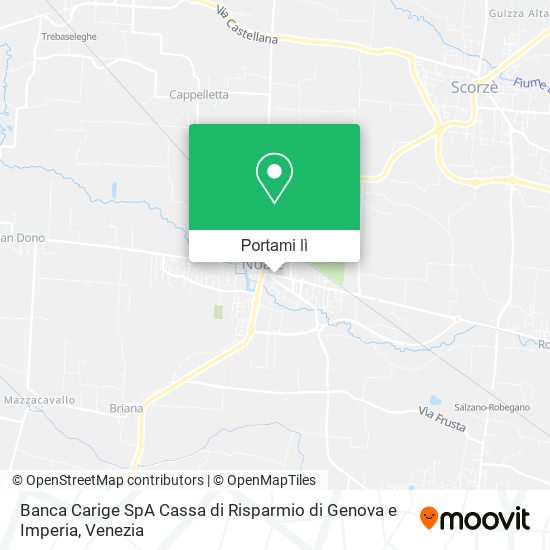 Mappa Banca Carige SpA Cassa di Risparmio di Genova e Imperia