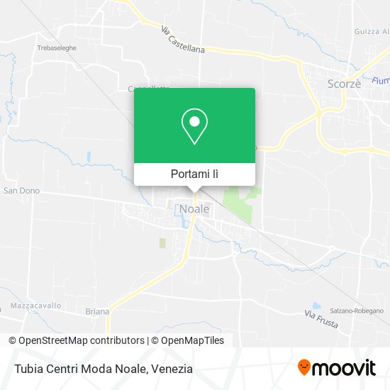 Mappa Tubia Centri Moda Noale
