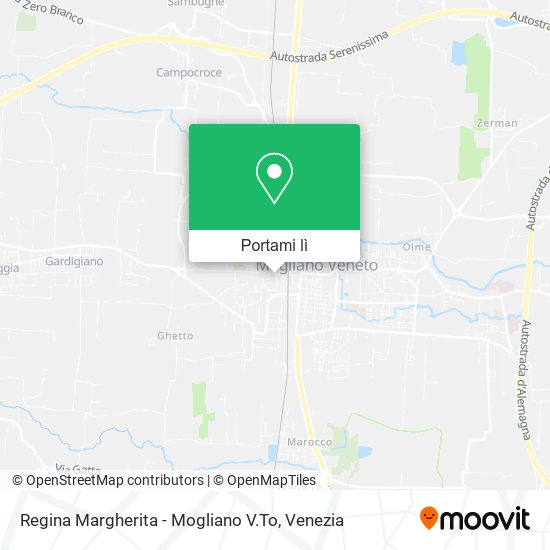 Mappa Regina Margherita - Mogliano V.To