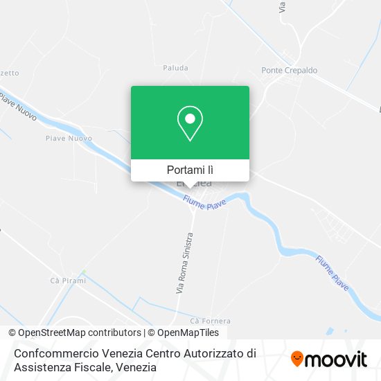 Mappa Confcommercio Venezia Centro Autorizzato di Assistenza Fiscale