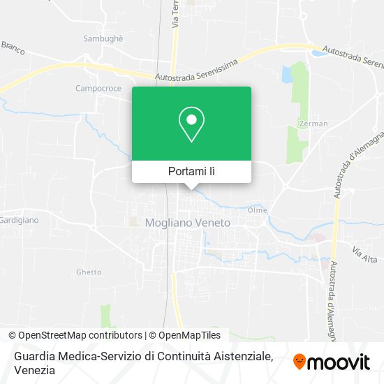 Mappa Guardia Medica-Servizio di Continuità Aistenziale