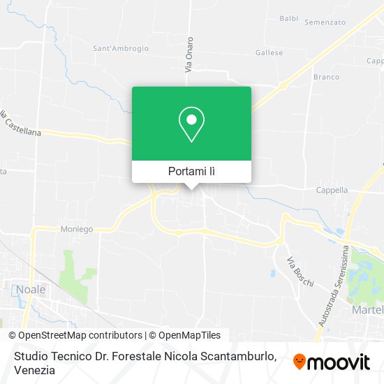 Mappa Studio Tecnico Dr. Forestale Nicola Scantamburlo