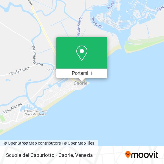 Mappa Scuole del Caburlotto - Caorle