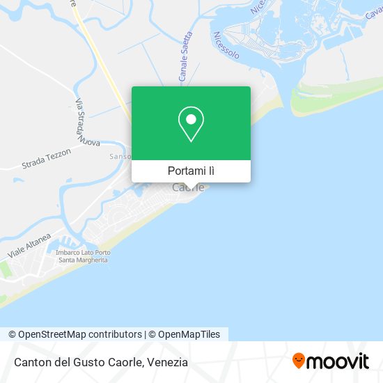 Mappa Canton del Gusto Caorle