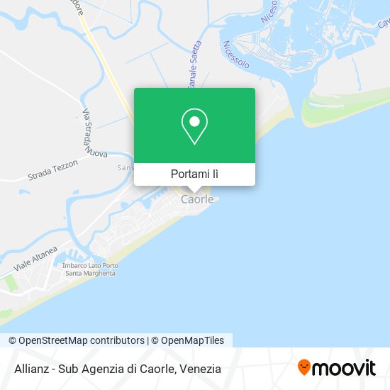 Mappa Allianz - Sub Agenzia di Caorle