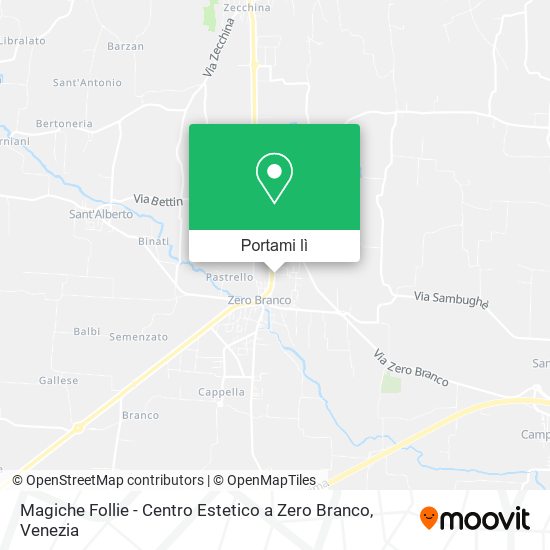 Mappa Magiche Follie - Centro Estetico a Zero Branco