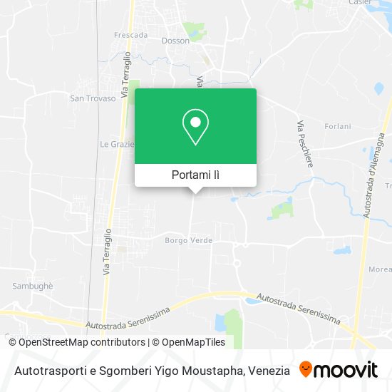 Mappa Autotrasporti e Sgomberi Yigo Moustapha