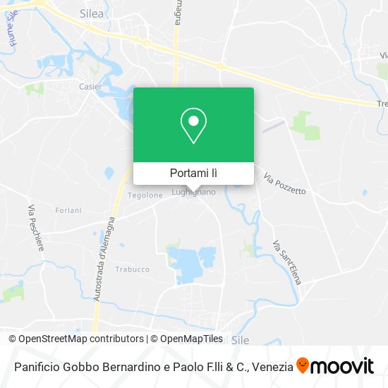 Mappa Panificio Gobbo Bernardino e Paolo F.lli & C.