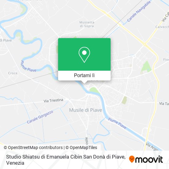 Mappa Studio Shiatsu di Emanuela Cibin San Donà di Piave