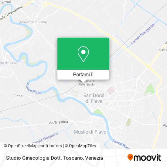 Mappa Studio Ginecologia Dott. Toscano