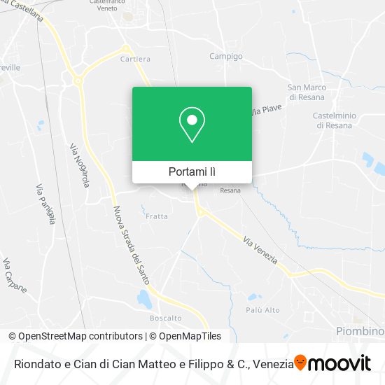 Mappa Riondato e Cian di Cian Matteo e Filippo & C.