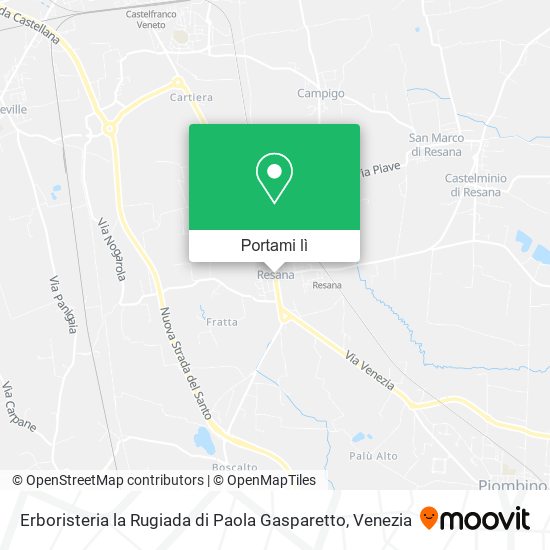 Mappa Erboristeria la Rugiada di Paola Gasparetto