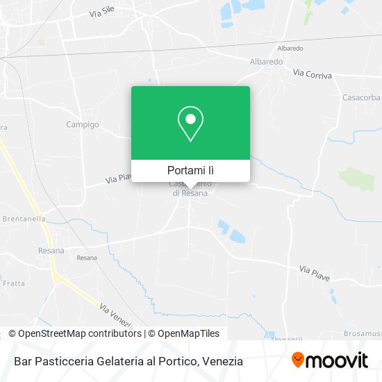 Mappa Bar Pasticceria Gelateria al Portico