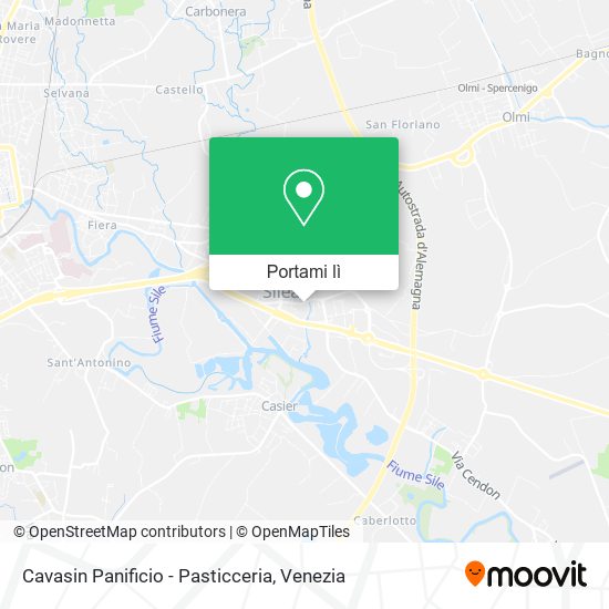 Mappa Cavasin Panificio - Pasticceria