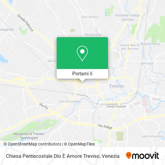 Mappa Chiesa Pentecostale Dio È Amore Treviso