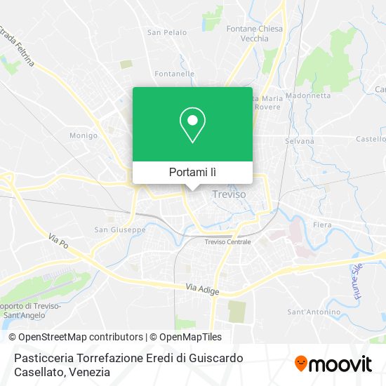 Mappa Pasticceria Torrefazione Eredi di Guiscardo Casellato