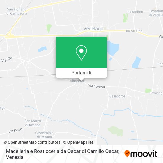 Mappa Macelleria e Rosticceria da Oscar di Camillo Oscar