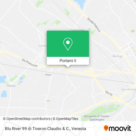 Mappa Blu River 99 di Tiveron Claudio & C.