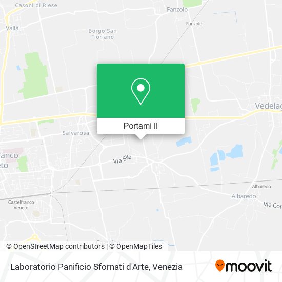 Mappa Laboratorio Panificio Sfornati d'Arte