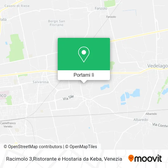 Mappa Racimolo 3,Ristorante e Hostaria da Keba