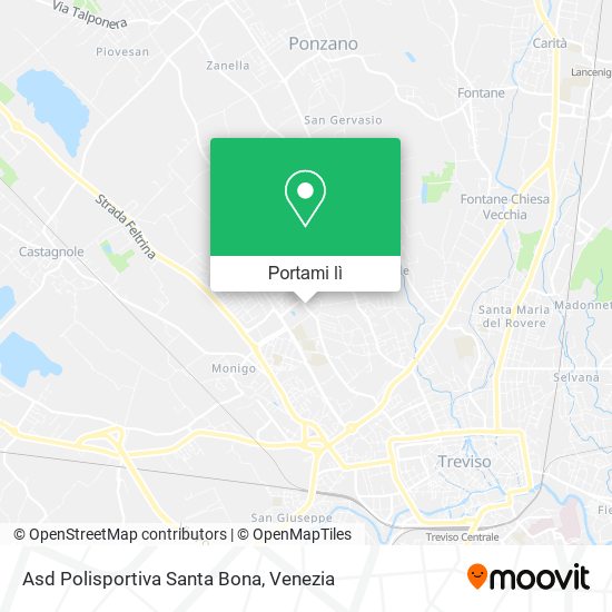 Mappa Asd Polisportiva Santa Bona