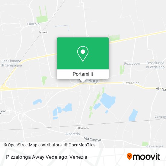 Mappa Pizzalonga Away Vedelago
