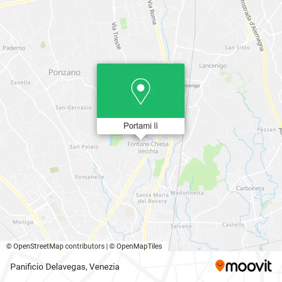 Mappa Panificio Delavegas