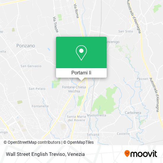 Mappa Wall Street English Treviso