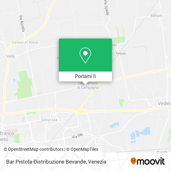 Mappa Bar Pistola-Distribuzione Bevande