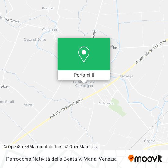 Mappa Parrocchia Natività della Beata V. Maria