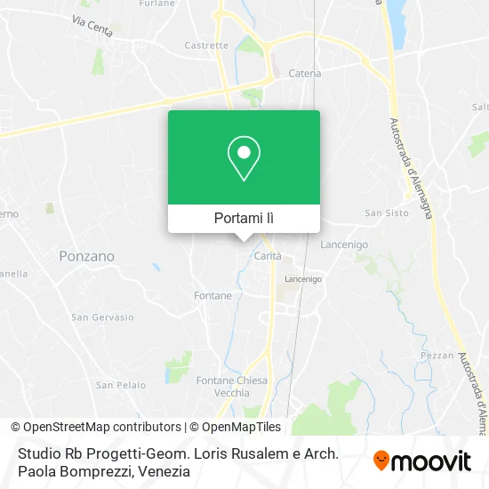 Mappa Studio Rb Progetti-Geom. Loris Rusalem e Arch. Paola Bomprezzi