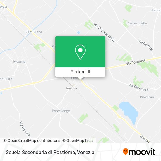 Mappa Scuola Secondaria di Postioma