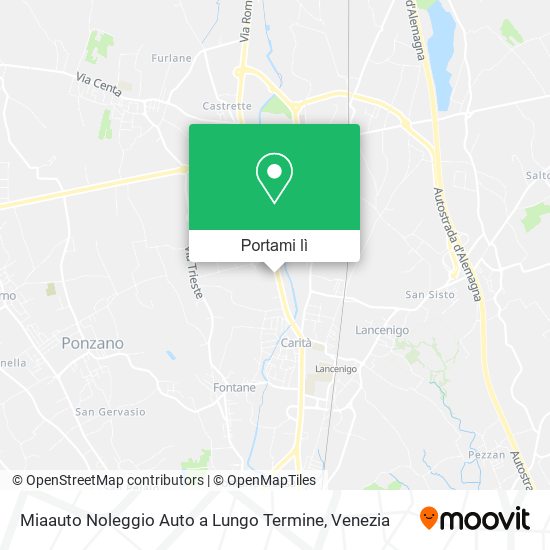 Mappa Miaauto Noleggio Auto a Lungo Termine