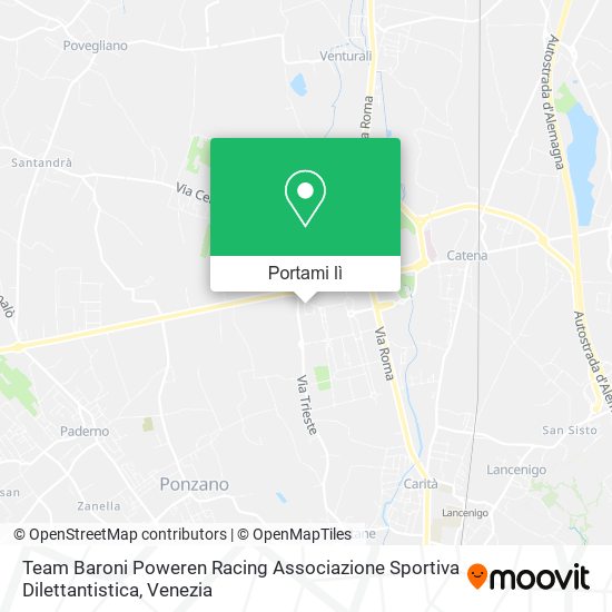 Mappa Team Baroni Poweren Racing Associazione Sportiva Dilettantistica
