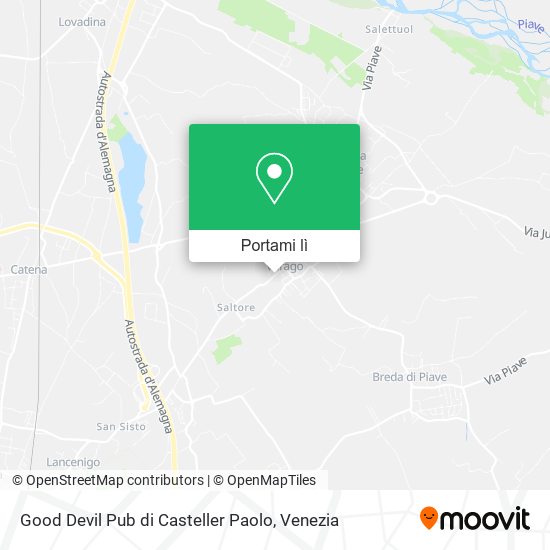 Mappa Good Devil Pub di Casteller Paolo