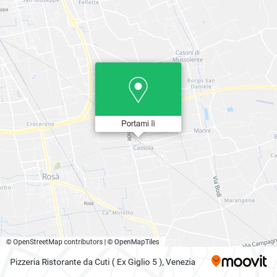 Mappa Pizzeria Ristorante da Cuti ( Ex Giglio 5 )