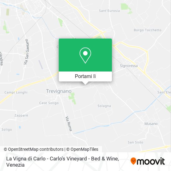 Mappa La Vigna di Carlo - Carlo's Vineyard - Bed & Wine