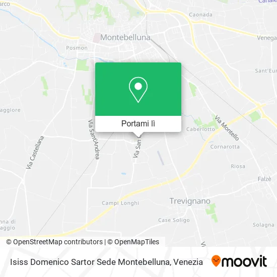 Mappa Isiss Domenico Sartor Sede Montebelluna