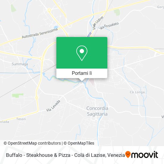 Mappa Buffalo - Steakhouse & Pizza - Colà di Lazise