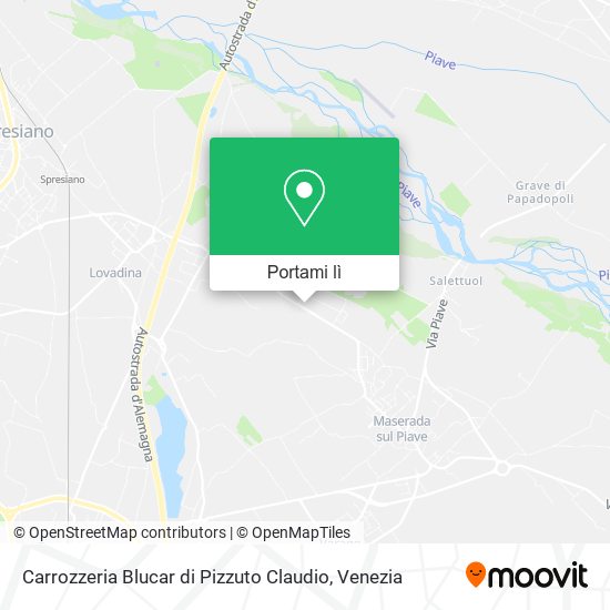 Mappa Carrozzeria Blucar di Pizzuto Claudio