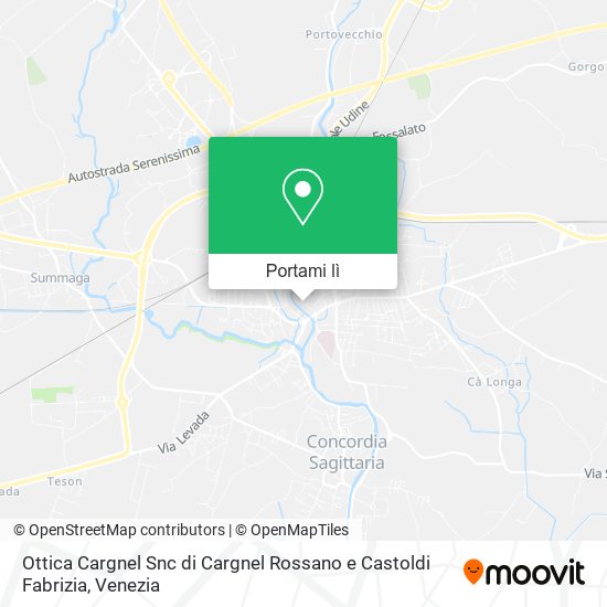 Mappa Ottica Cargnel Snc di Cargnel Rossano e Castoldi Fabrizia