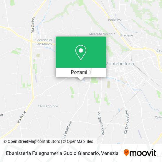 Mappa Ebanisteria Falegnameria Guolo Giancarlo