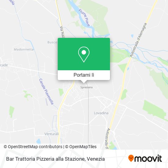 Mappa Bar Trattoria Pizzeria alla Stazione