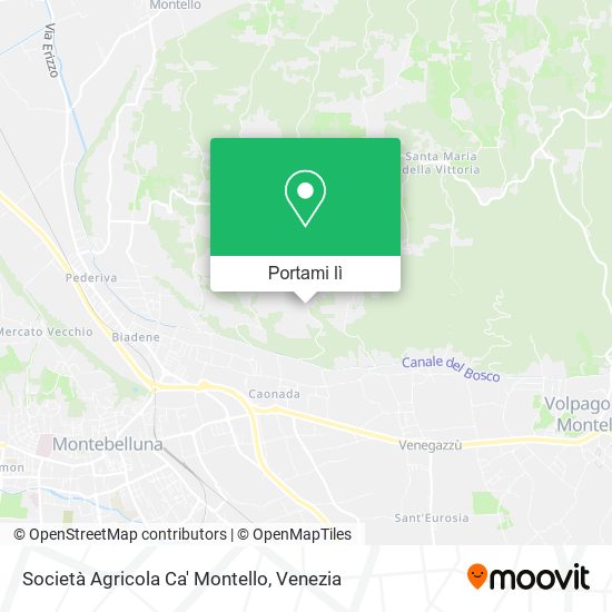 Mappa Società Agricola Ca' Montello