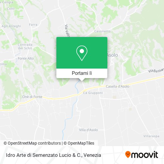 Mappa Idro Arte di Semenzato Lucio & C.