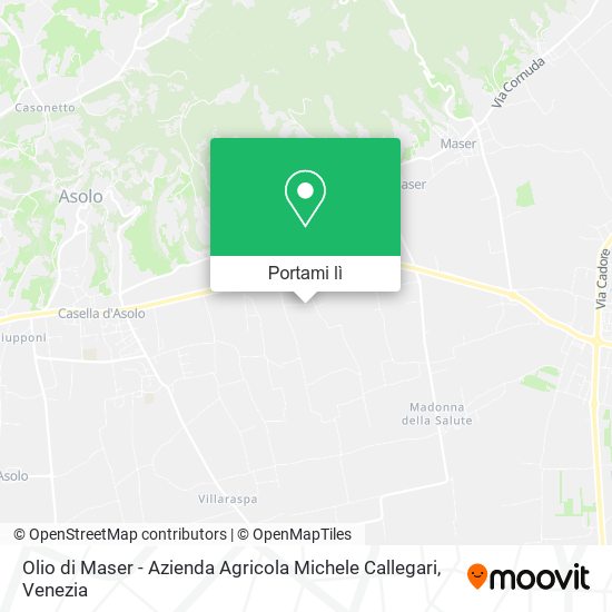 Mappa Olio di Maser - Azienda Agricola Michele Callegari