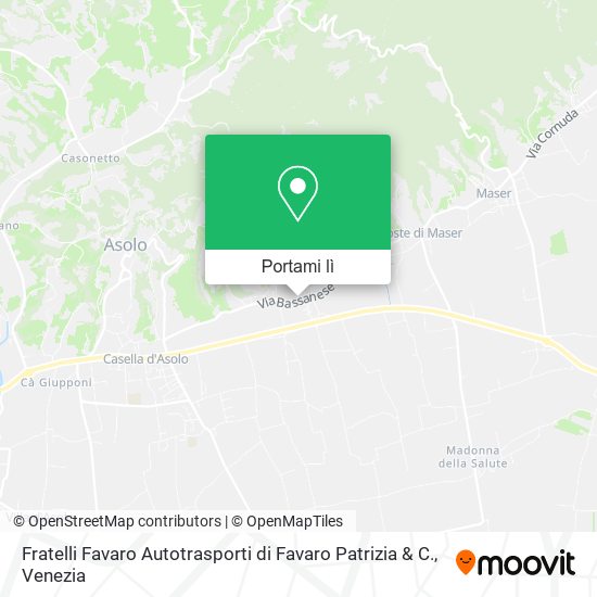 Mappa Fratelli Favaro Autotrasporti di Favaro Patrizia & C.