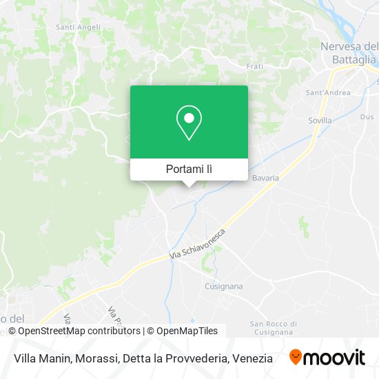Mappa Villa Manin, Morassi, Detta la Provvederia